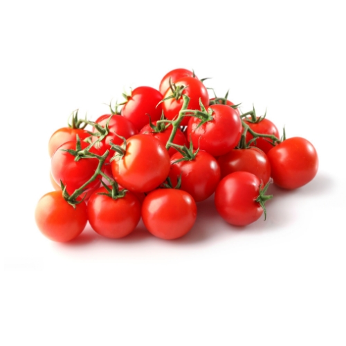 Tomates cherry seleccionados por agricultores locales para exportación desde España a Europa, destinados al mercado mayorista